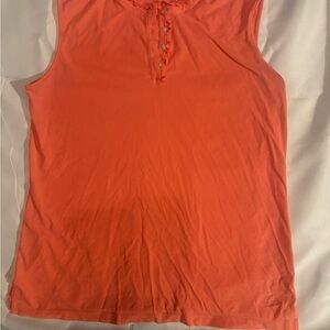 Lady Hagen Sleeveless Orange Tank Top